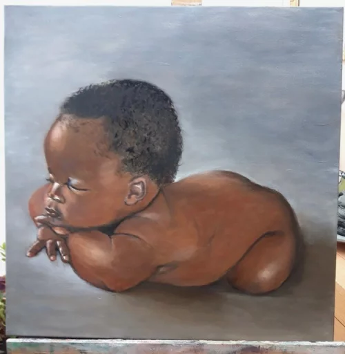 schilderij baby